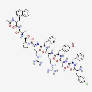 D-Alaninamide, N-acetyl-3-(1-naphthalenyl)-D-alanyl-4-chloro-D-phenylalanyl-D-phenylalanyl-L-seryl-L-tyrosyl-D-arginyl-L-phenylalanyl-L-arginyl-L-prolyl-