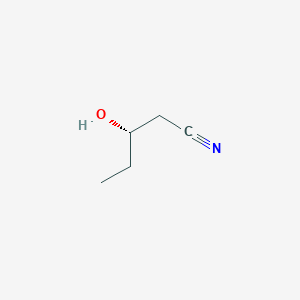 molecular formula C5H9NO B12560964 Pentanenitrile, 3-hydroxy-, (3S)- CAS No. 199177-61-2