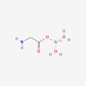 molecular formula C2H10AlNO5 B1256101 Dihydroxyaluminum aminoacetate CAS No. 41354-48-7