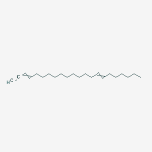 molecular formula C22H38 B12561015 Docosa-3,15-dien-1-yne CAS No. 144259-04-1