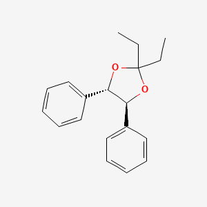 molecular formula C19H22O2 B12561031 (4S,5S)-2,2-diethyl-4,5-diphenyl-1,3-dioxolane CAS No. 193077-52-0