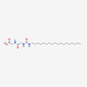 molecular formula C23H45N3O4 B12561032 N-(Octadecylcarbamoyl)glycylglycine CAS No. 193543-09-8