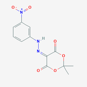 5-[2-(3-Nitrophenyl)hydrazono]-2,2-dimethyl-1,3-dioxane-4,6-dione