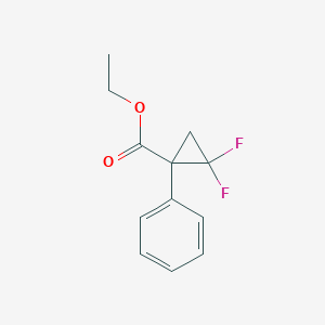 Cyclopropanecarboxylic acid, 2,2-difluoro-1-phenyl-, ethyl ester