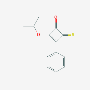 molecular formula C13H12O2S B12561056 3-Phenyl-2-[(propan-2-yl)oxy]-4-sulfanylidenecyclobut-2-en-1-one CAS No. 188635-91-8