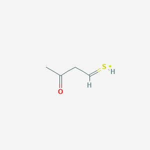 molecular formula C4H7OS+ B12561082 (3-Oxobutylidene)sulfanium CAS No. 192651-22-2