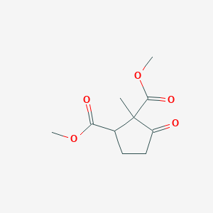 1,2-Cyclopentanedicarboxylic acid, 1-methyl-5-oxo-, dimethyl ester