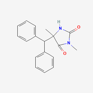 5-(Diphenylmethyl)-3,5-dimethylimidazolidine-2,4-dione