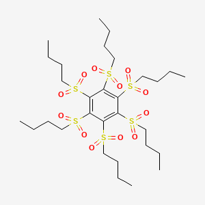 molecular formula C30H54O12S6 B12561132 Hexa(butane-1-sulfonyl)benzene CAS No. 191088-55-8