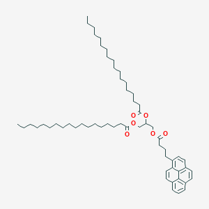 molecular formula C59H90O6 B12561137 3-{[4-(Pyren-1-yl)butanoyl]oxy}propane-1,2-diyl dioctadecanoate CAS No. 222719-94-0