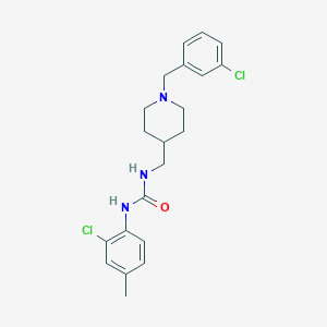 1-(2-Chloro-4-methylphenyl)-3-[[1-[(3-chlorophenyl)methyl]-4-piperidinyl]methyl]urea