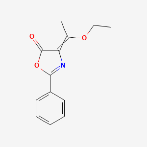 molecular formula C13H13NO3 B12561140 4-(1-ethoxyethylidene)-2-phenyl-1,3-oxazol-5(4H)-one CAS No. 143287-24-5