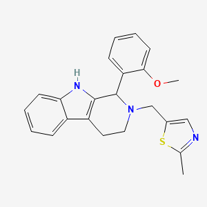 5-[[1-(2-Methoxyphenyl)-1,3,4,9-tetrahydropyrido[3,4-b]indol-2-yl]methyl]-2-methylthiazole