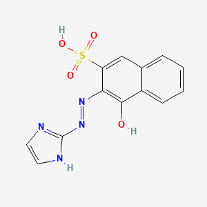 molecular formula C13H10N4O4S B12561158 3-[2-(1H-Imidazol-2-yl)hydrazinylidene]-4-oxo-3,4-dihydronaphthalene-2-sulfonic acid CAS No. 143543-71-9