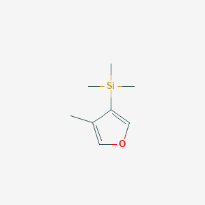 Silane, trimethyl(4-methyl-3-furanyl)-