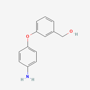 molecular formula C13H13NO2 B12561164 [3-(4-Aminophenoxy)phenyl]methanol CAS No. 192768-39-1