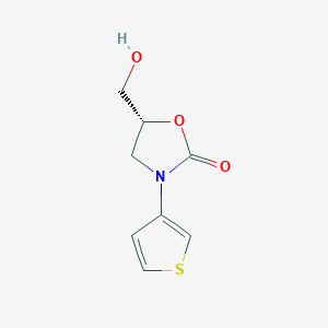 (5R)-5-(Hydroxymethyl)-3-(thiophen-3-yl)-1,3-oxazolidin-2-one