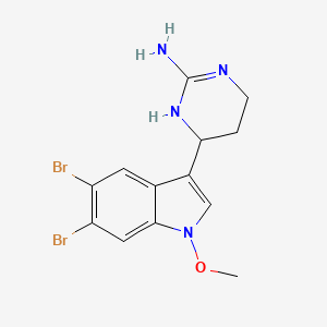 molecular formula C13H14Br2N4O B1256120 Aplicyanin E 