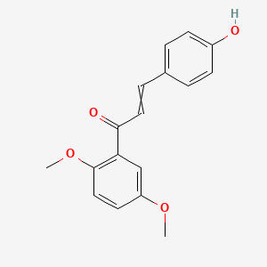 molecular formula C17H16O4 B12561226 2',5'-Dimethoxy-4-hydroxychalcone CAS No. 177344-59-1