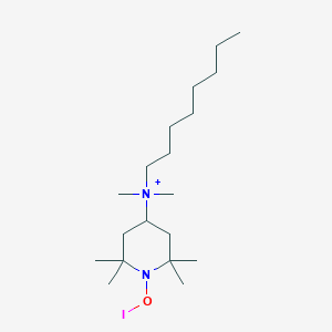 molecular formula C19H40IN2O+ B12561229 1-(Iodooxy)-N,N,2,2,6,6-hexamethyl-N-octylpiperidin-4-aminium CAS No. 161776-23-4