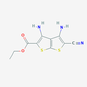 5-Cyano-3,4-diaminothieno[2,3-b]thiophene-2-carboxylic acid ethyl ester