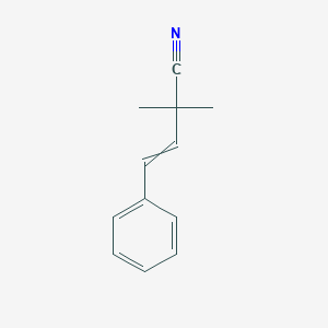 2,2-dimethyl-4-phenylbut-3-enenitrile