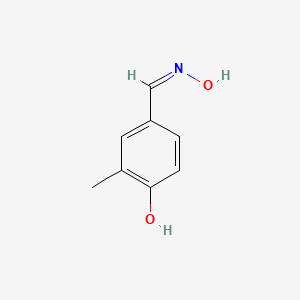 molecular formula C8H9NO2 B12561250 4-[(Z)-(Hydroxyimino)methyl]-2-methylphenol 