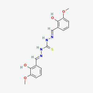 1,3-bis[(E)-(2-hydroxy-3-methoxyphenyl)methylideneamino]thiourea