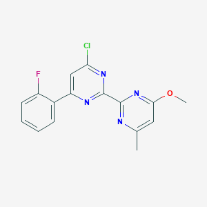 4-Chloro-6-(2-fluorophenyl)-4'-methoxy-6'-methyl-2,2'-bipyrimidine