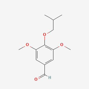 molecular formula C13H18O4 B12561341 3,5-Dimethoxy-4-(2-methylpropoxy)benzaldehyde CAS No. 184963-85-7