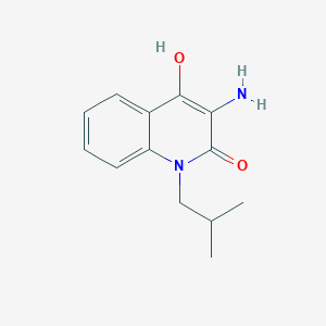 3-Amino-4-hydroxy-1-(2-methylpropyl)quinolin-2(1H)-one