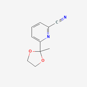 6-(2-Methyl-1,3-dioxolan-2-yl)pyridine-2-carbonitrile