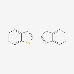 molecular formula C17H12S B12561397 2-(1H-Inden-2-yl)-1-benzothiophene CAS No. 192707-03-2