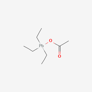 molecular formula C8H18O2P B1256141 Triethyllead acetate CAS No. 2587-81-7