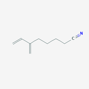 molecular formula C9H13N B12561417 7-Octenenitrile, 6-methylene- CAS No. 197151-49-8