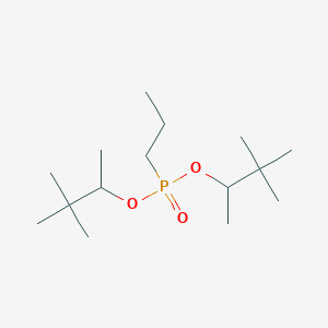 molecular formula C15H33O3P B12561435 Bis(3,3-dimethylbutan-2-yl) propylphosphonate CAS No. 192438-31-6