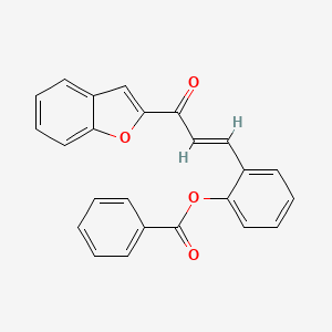 [2-[(E)-3-(1-benzofuran-2-yl)-3-oxoprop-1-enyl]phenyl] benzoate