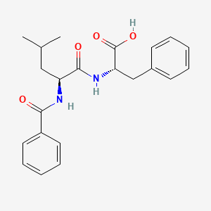 molecular formula C22H26N2O4 B12561456 L-Phenylalanine, N-benzoyl-L-leucyl- CAS No. 193280-26-1