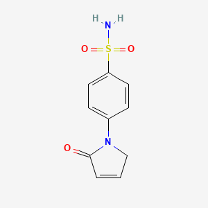 4-(2-Oxo-2,5-dihydro-1H-pyrrol-1-yl)benzene-1-sulfonamide