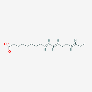 molecular formula C18H29O2- B1256151 9,11,15-Octadecatrienoate 