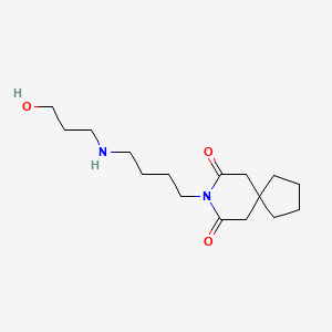 8-{4-[(3-Hydroxypropyl)amino]butyl}-8-azaspiro[4.5]decane-7,9-dione