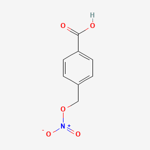 molecular formula C8H7NO5 B12561520 4-[(nitrooxy)methyl]Benzoic acid 