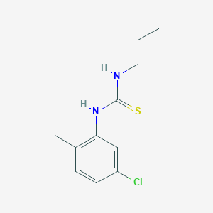 molecular formula C11H15ClN2S B12561562 1-(5-Chloro-2-methylphenyl)-3-propylthiourea CAS No. 147751-30-2