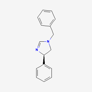 molecular formula C16H16N2 B12561625 (4R)-1-Benzyl-4-phenyl-4,5-dihydro-1H-imidazole CAS No. 175792-72-0