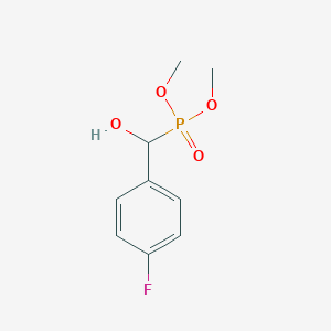 molecular formula C9H12FO4P B12561650 Dimethyl [(4-fluorophenyl)(hydroxy)methyl]phosphonate CAS No. 183240-18-8