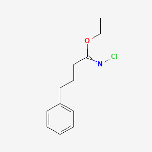 Ethyl N-chloro-4-phenylbutanimidate