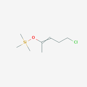 [(5-Chloropent-2-en-2-yl)oxy](trimethyl)silane