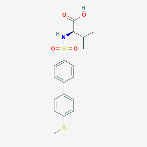 (2R)-3-methyl-2-[[4-(4-methylsulfanylphenyl)phenyl]sulfonylamino]butanoic acid