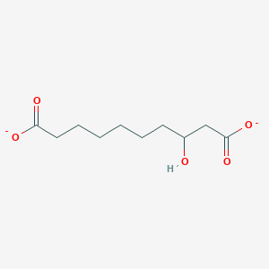 molecular formula C10H16O5-2 B1256171 3-Hydroxysebacate 