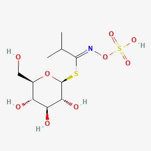 molecular formula C10H19NO9S2 B1256172 1-S-[(1Z)-2-methyl-N-(sulfooxy)propanimidoyl]-1-thio-beta-D-glucopyranose 